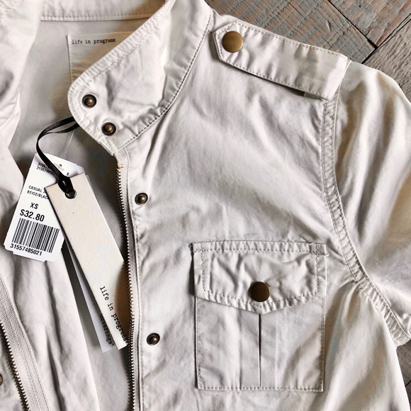 Forever 21 Neutral Colored Cargo Utility Jacket XS - Picture 6 of 8